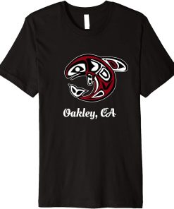 Native American Oakley CA Tribal Orca Killer Whale Premium T-Shirt