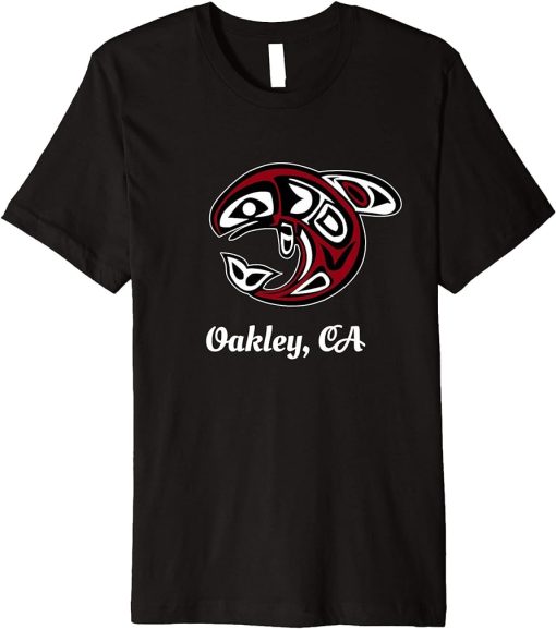 Native American Oakley CA Tribal Orca Killer Whale Premium T-Shirt