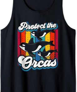 Protect The Orcas Orca Whale Sea Tank Top