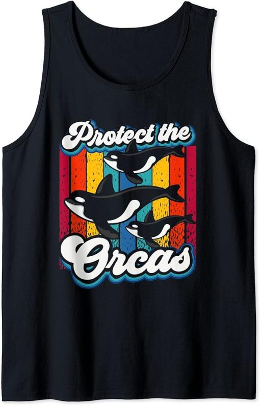 Protect The Orcas Orca Whale Sea Tank Top