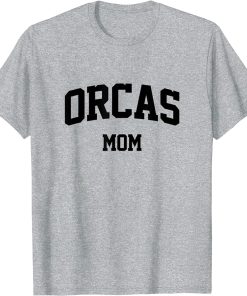 Orcas Mom Arch Logo Vintage University Alumni Style T-Shirt